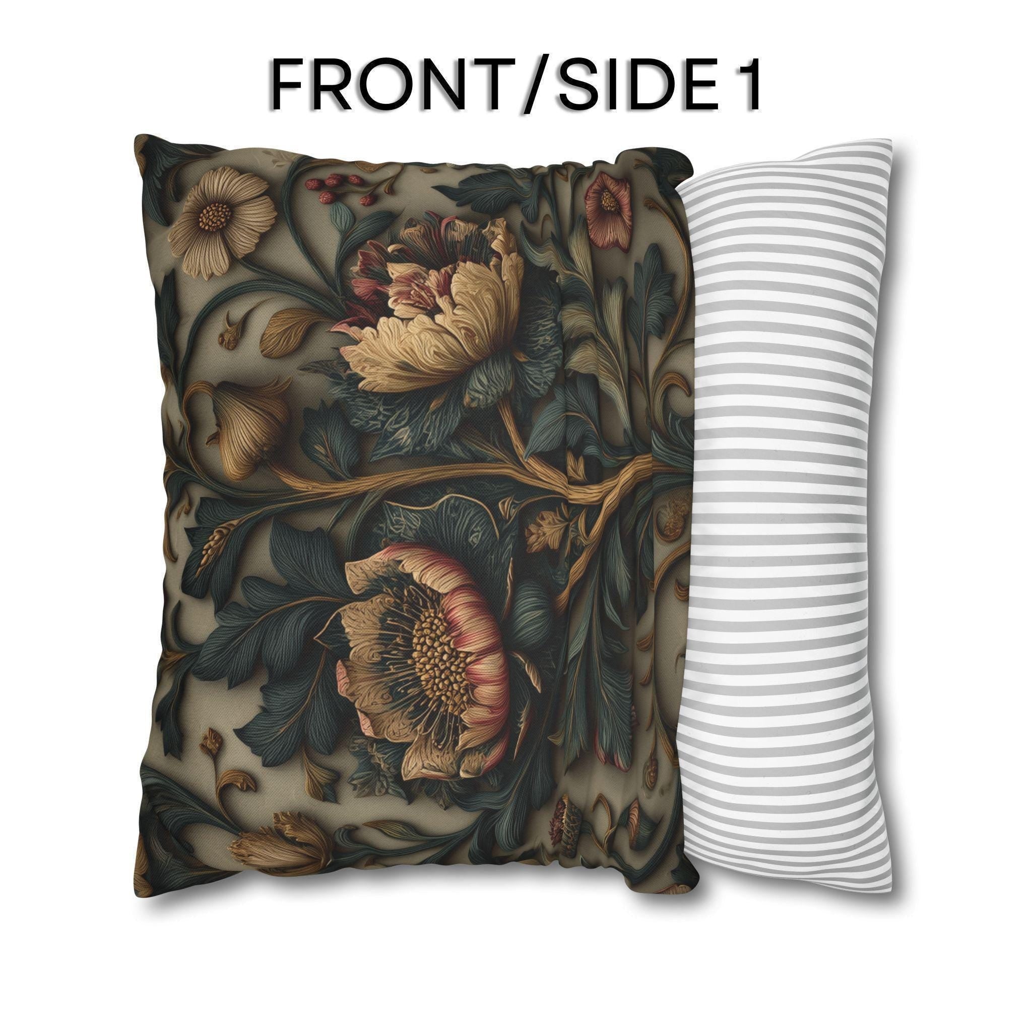 Spring Moody Blooms Pillow Cover: William Morris Inspired Home Decor Refresh