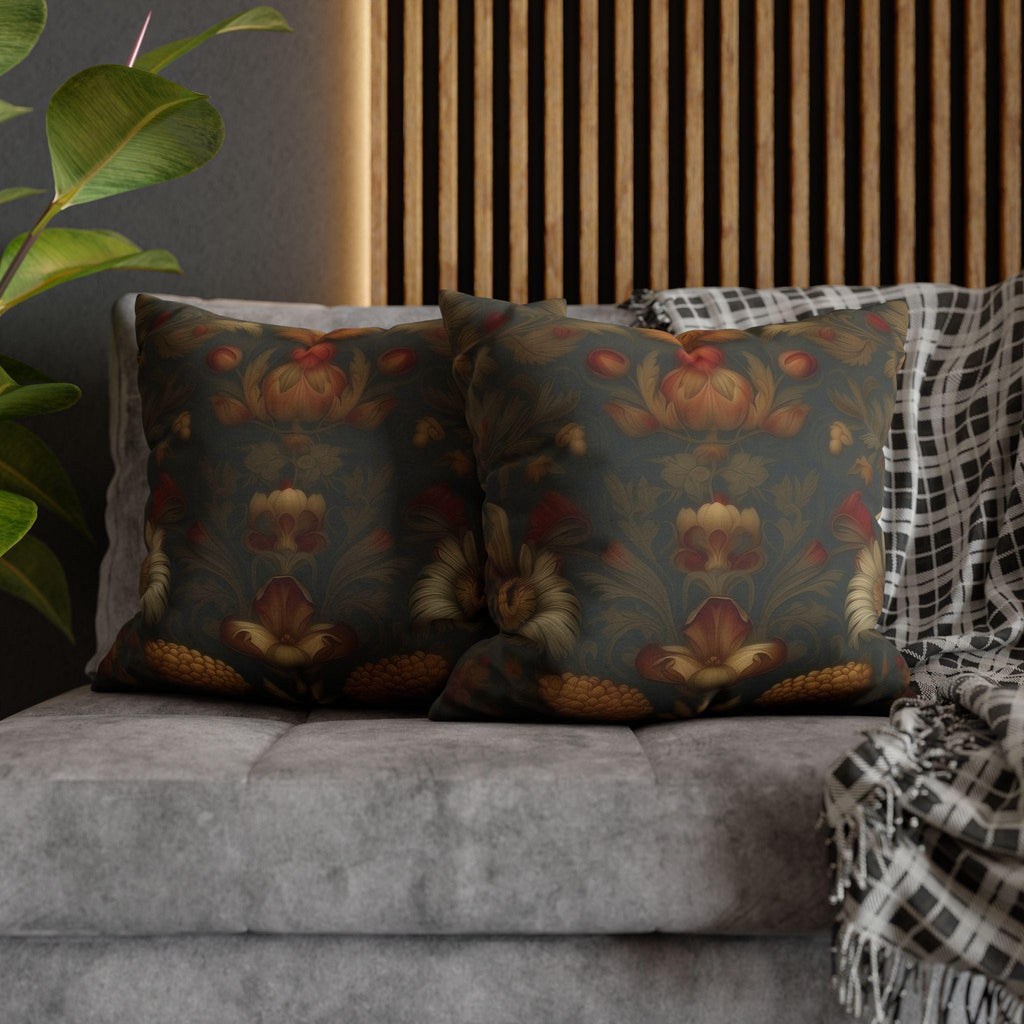 William Morris Autumn Floral Tapestry Pillow Cover: Vintage-Inspired Fall Home Accent