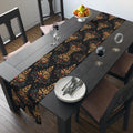 William Morris Christmas Tree Table Runner: Golden Winter Decor