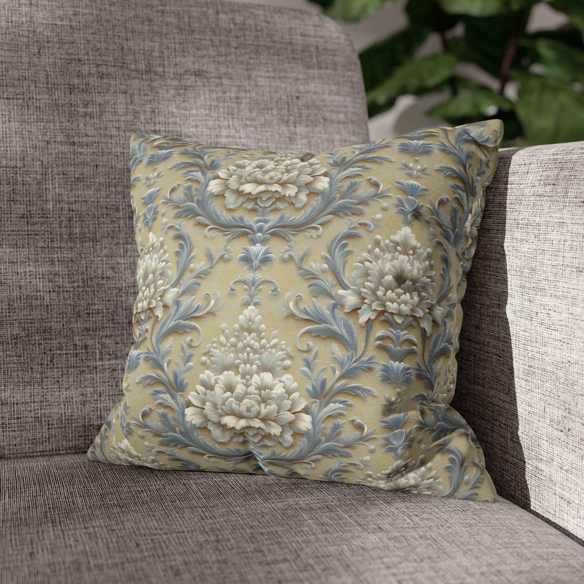 Luxurious Damask Floral Pillowcase: Elegant Throw Cover for Classic Living Room & Bedroom Decor