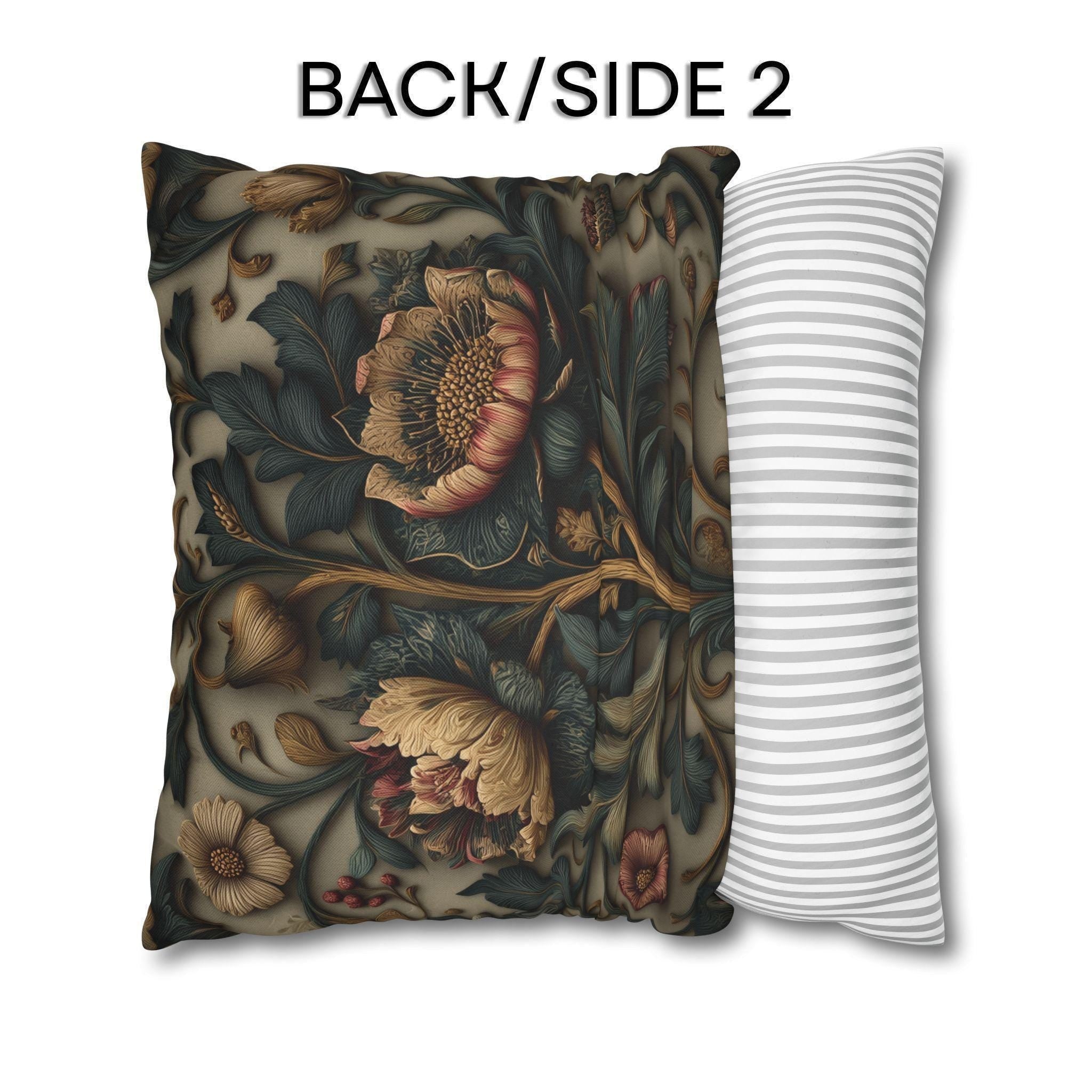 Spring Moody Blooms Pillow Cover: William Morris Inspired Home Decor Refresh