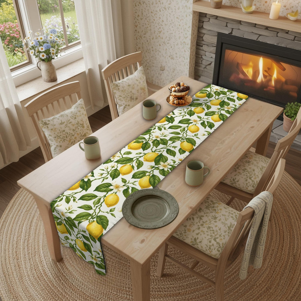 Lemon Table Runner Collection: 7 Citrus and Stripe Variations