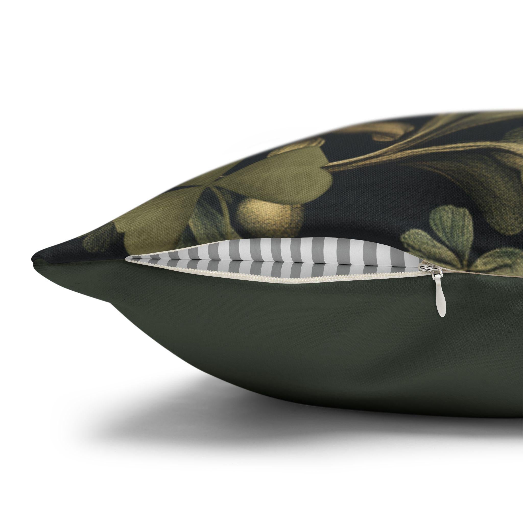 Botanical Shamrock Pillowcase - William Morris Inspired St Patrick's Decor
