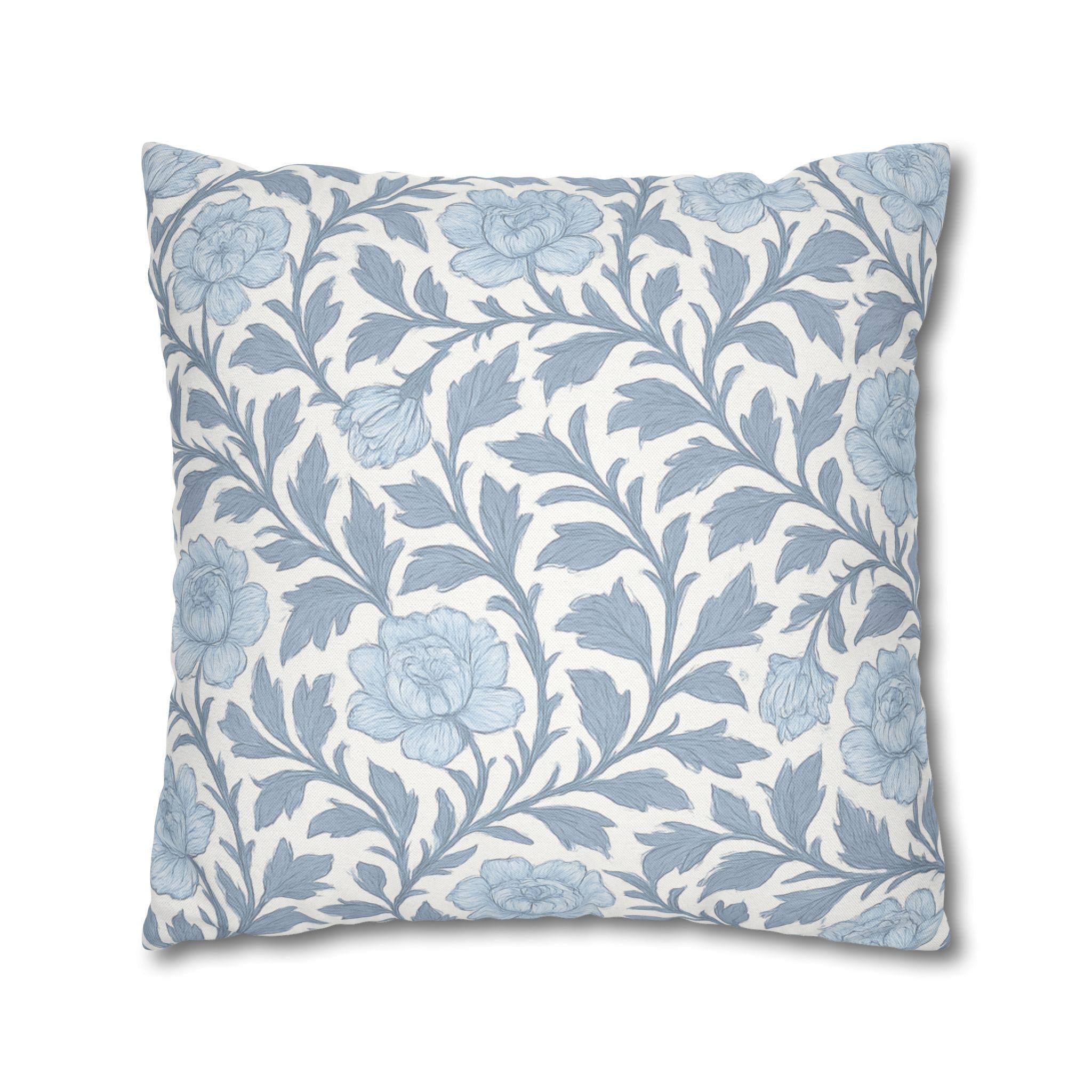 Floral Pillow Cover: William Morris Inspired French Country Cottagecore