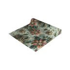 Elegant Christmas Table Runner: Snowflake & Poinsettia Holiday Decor
