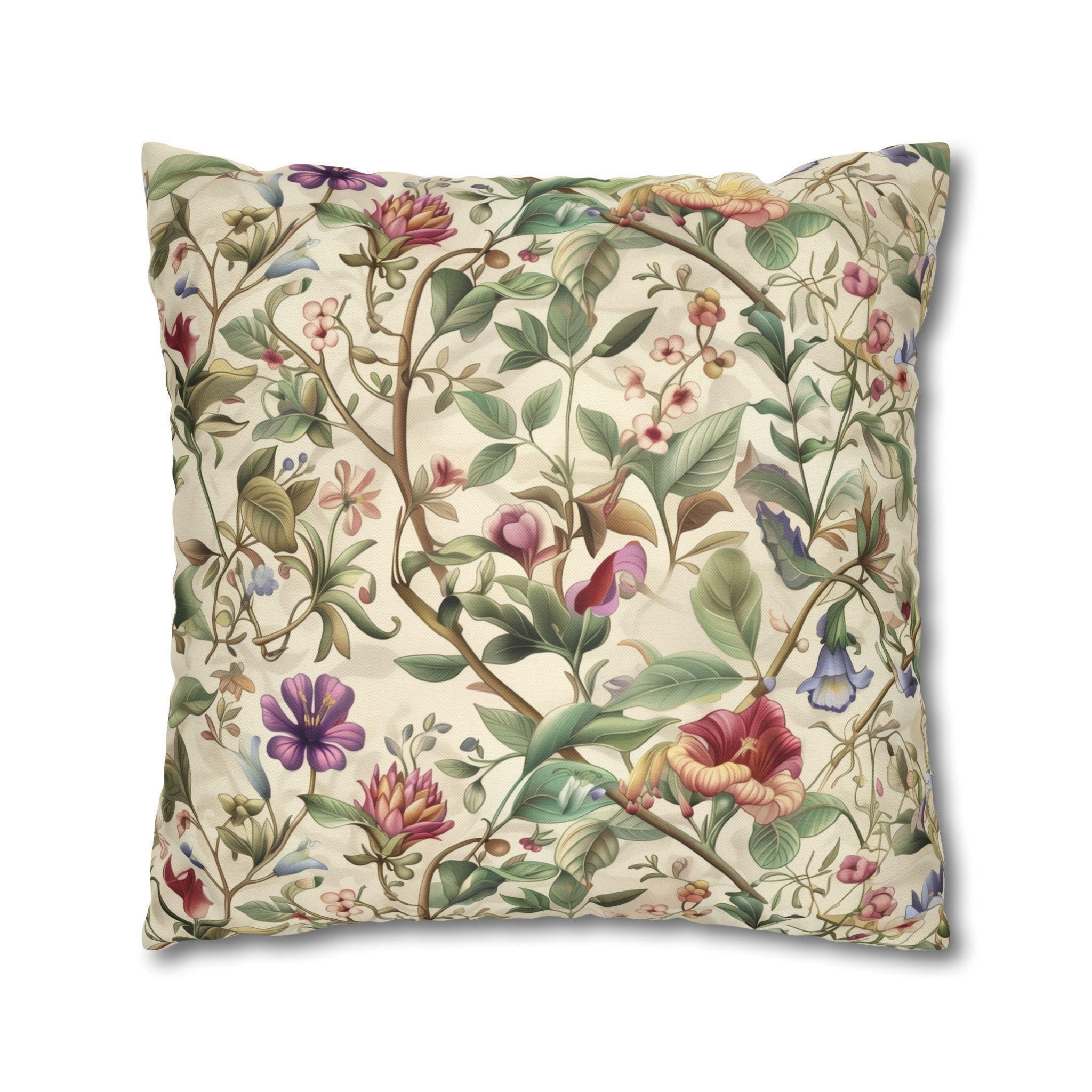 William Morris Botanical Pillow Cover: Vintage Floral Arts & Crafts Decor