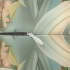 William Morris Inspired Dragonfly Lumbar Pillow: Blue, Gold & Pink Nature Design
