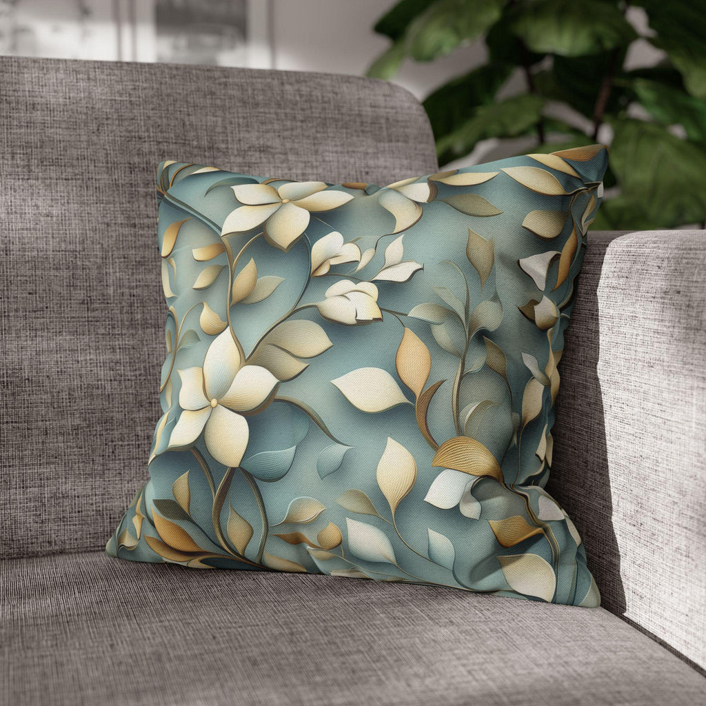 William Morris Inspired Botanical Floral Pillow Cover: Elegant Nature Home Decor Cushion