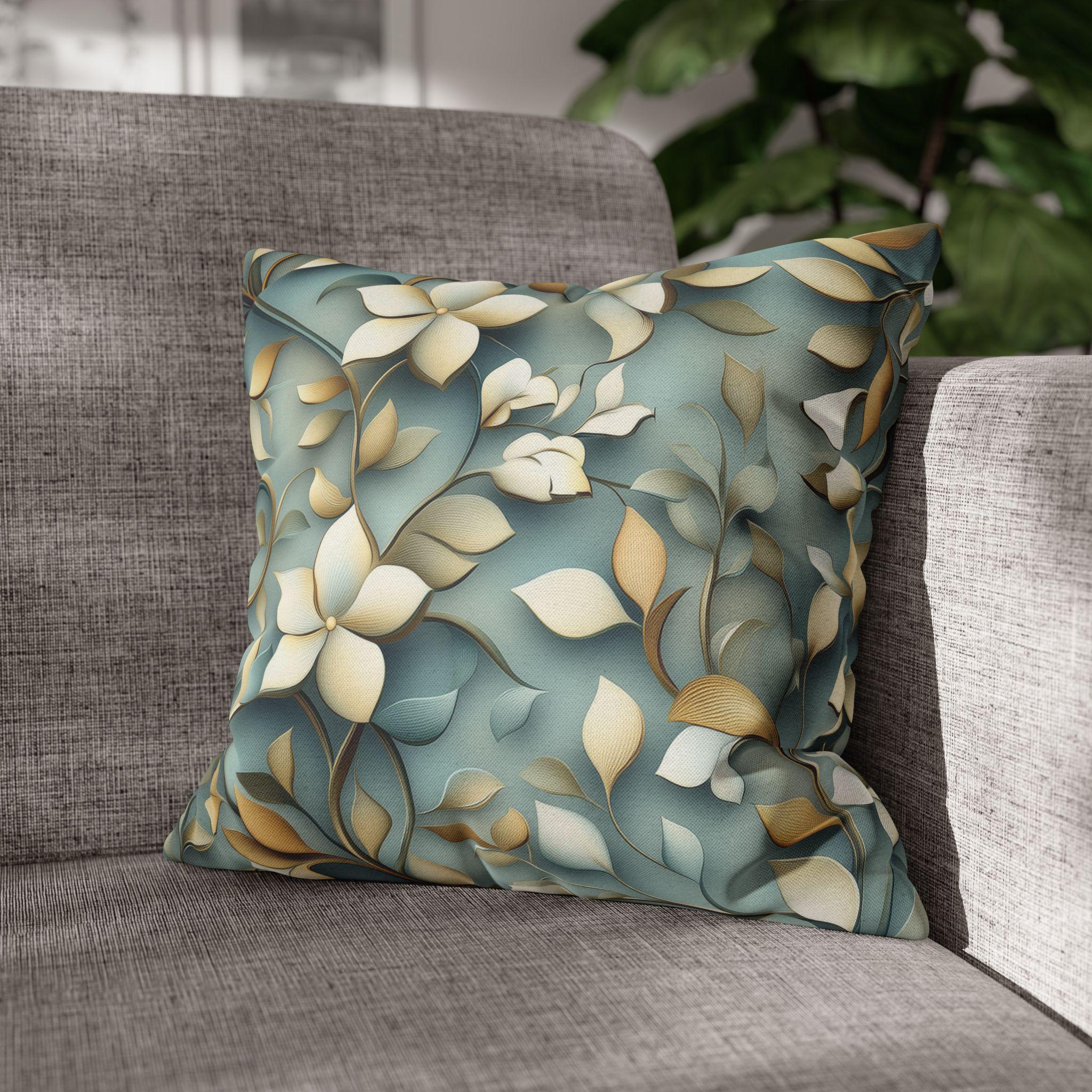 William Morris Inspired Botanical Floral Pillow Cover: Elegant Nature Home Decor Cushion