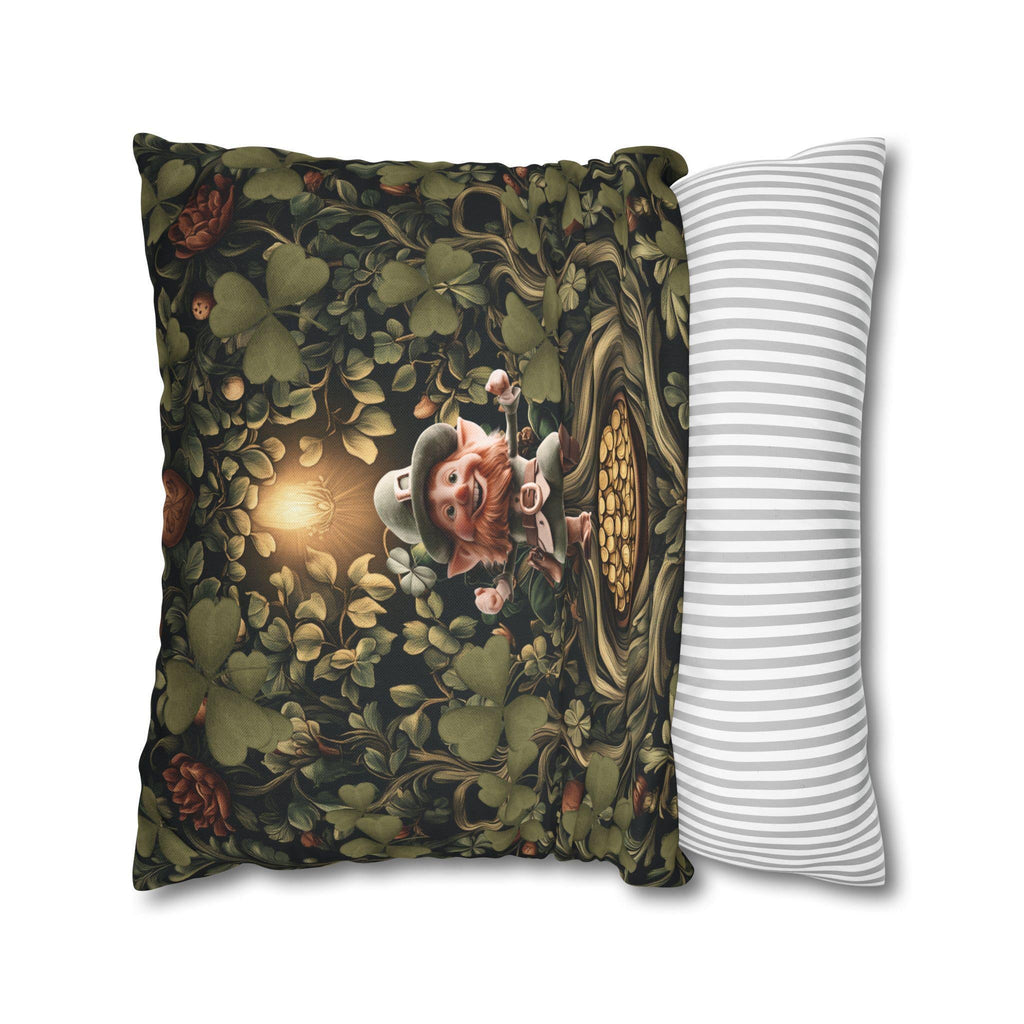 Botanical Shamrock Pillowcase - William Morris Inspired St Patrick's Decor