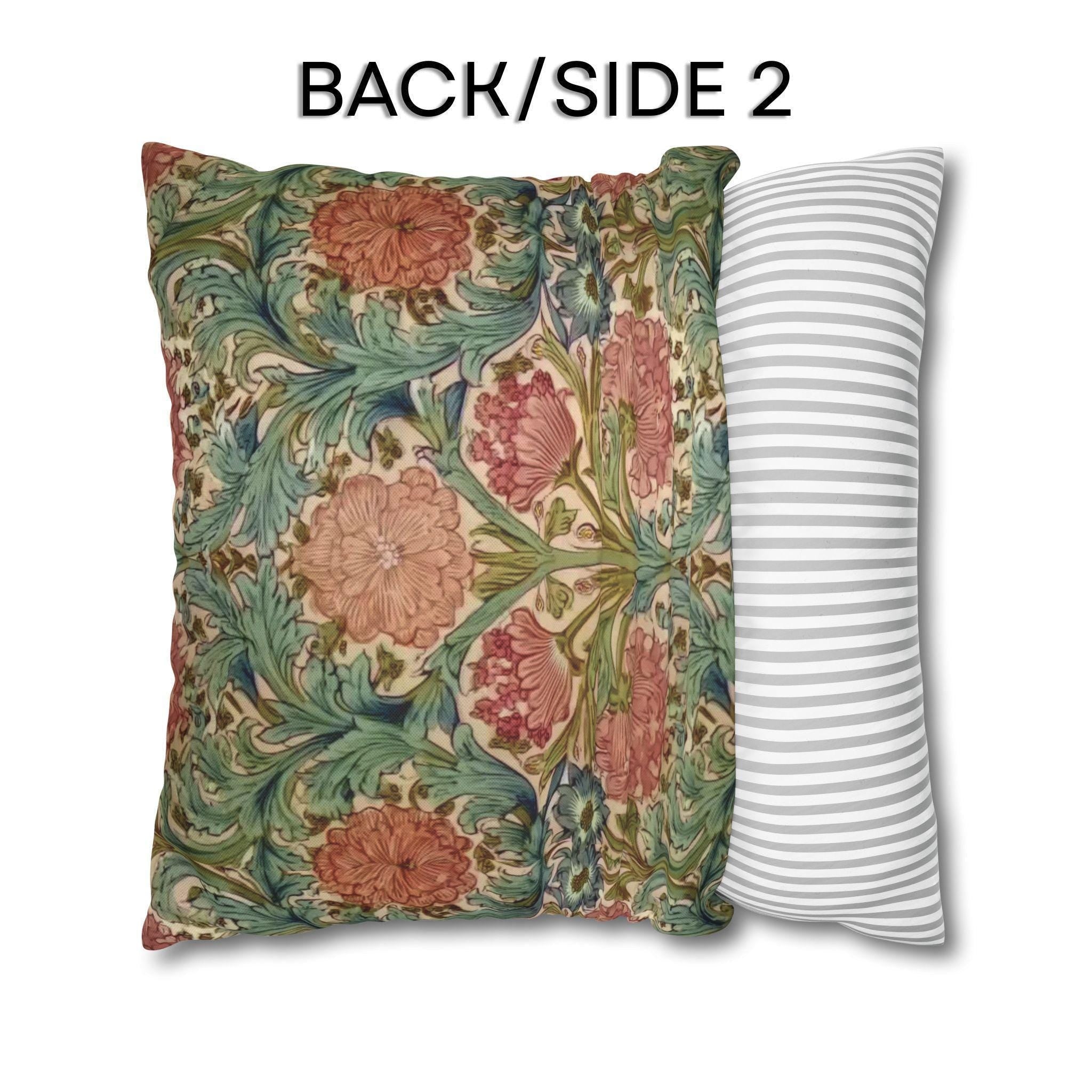William Morris Style Hyacinth Pillow Cover: John Henry Dearle Inspired Floral