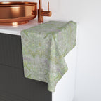 William Morris inspired Hand Towel: Soft Sage Botanical with Muted Lavender