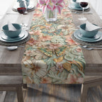 William Morris inspired Table Runner: Pastel Butterfly Garden