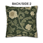 William Morris Pillow Cover: Lodden  Inspired  Sage & Cream Botanicals