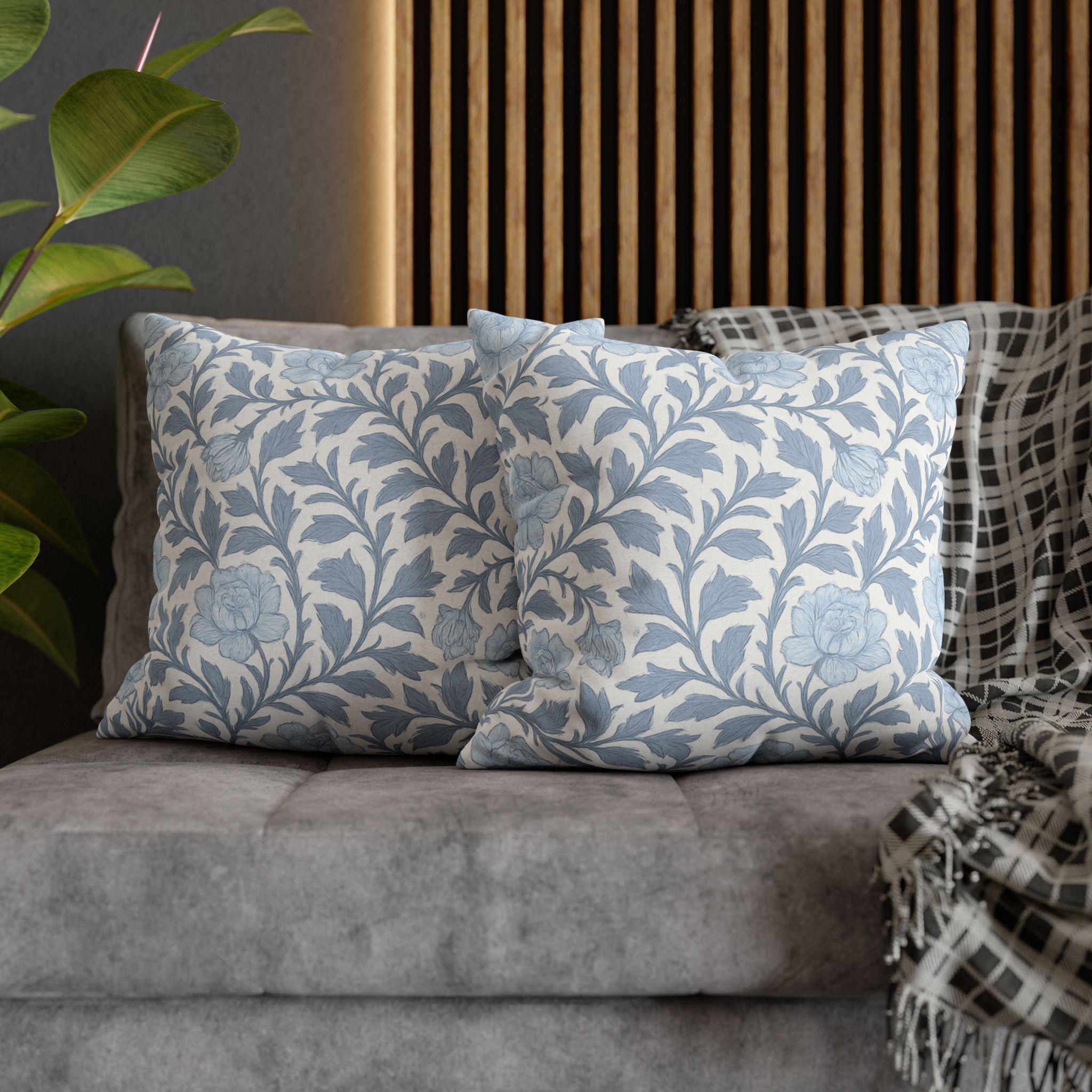 Floral Pillow Cover: William Morris Inspired French Country Cottagecore