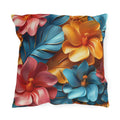 Tropical Floral Outdoor Pillow: Vivid Garden Cushion