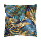 Tropical Palm Leaf Outdoor Pillow: Luxury Botanical Cushion for Patio, Poolside & Garden Decor
