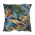 Tropical Palm Leaf Outdoor Pillow: Luxury Botanical Cushion for Patio, Poolside & Garden Decor