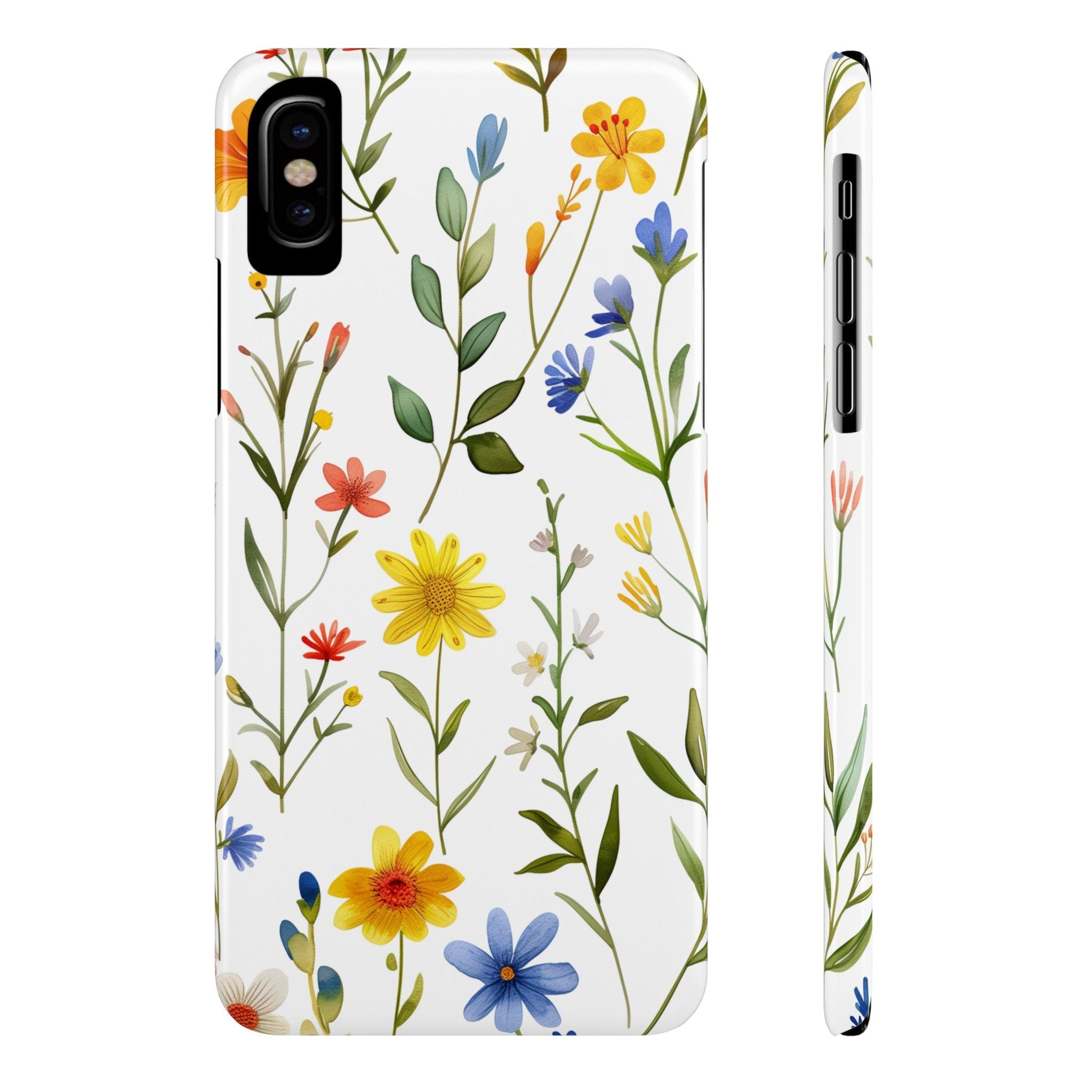 Wildflower Meadow iPhone Case: Colorful Floral Design, Slim Protective Cover