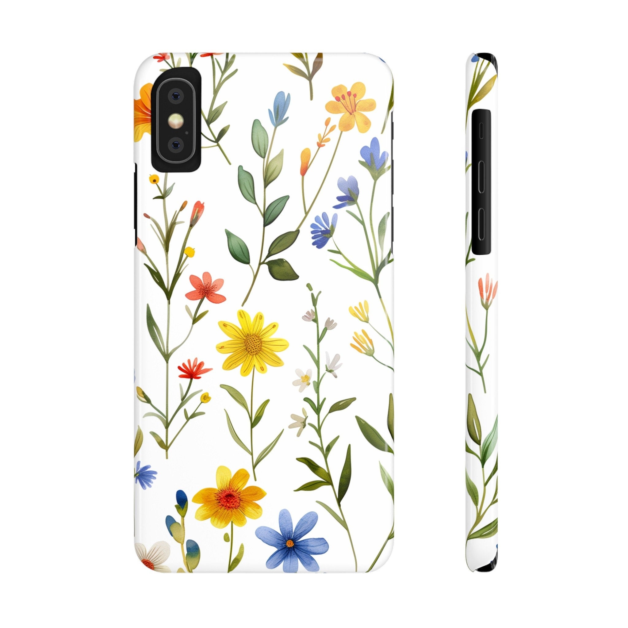Wildflower Meadow iPhone Case: Colorful Floral Design, Slim Protective Cover
