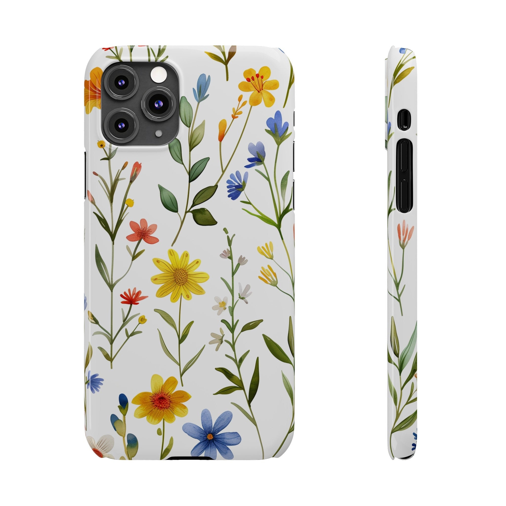 Wildflower Meadow iPhone Case: Colorful Floral Design, Slim Protective Cover