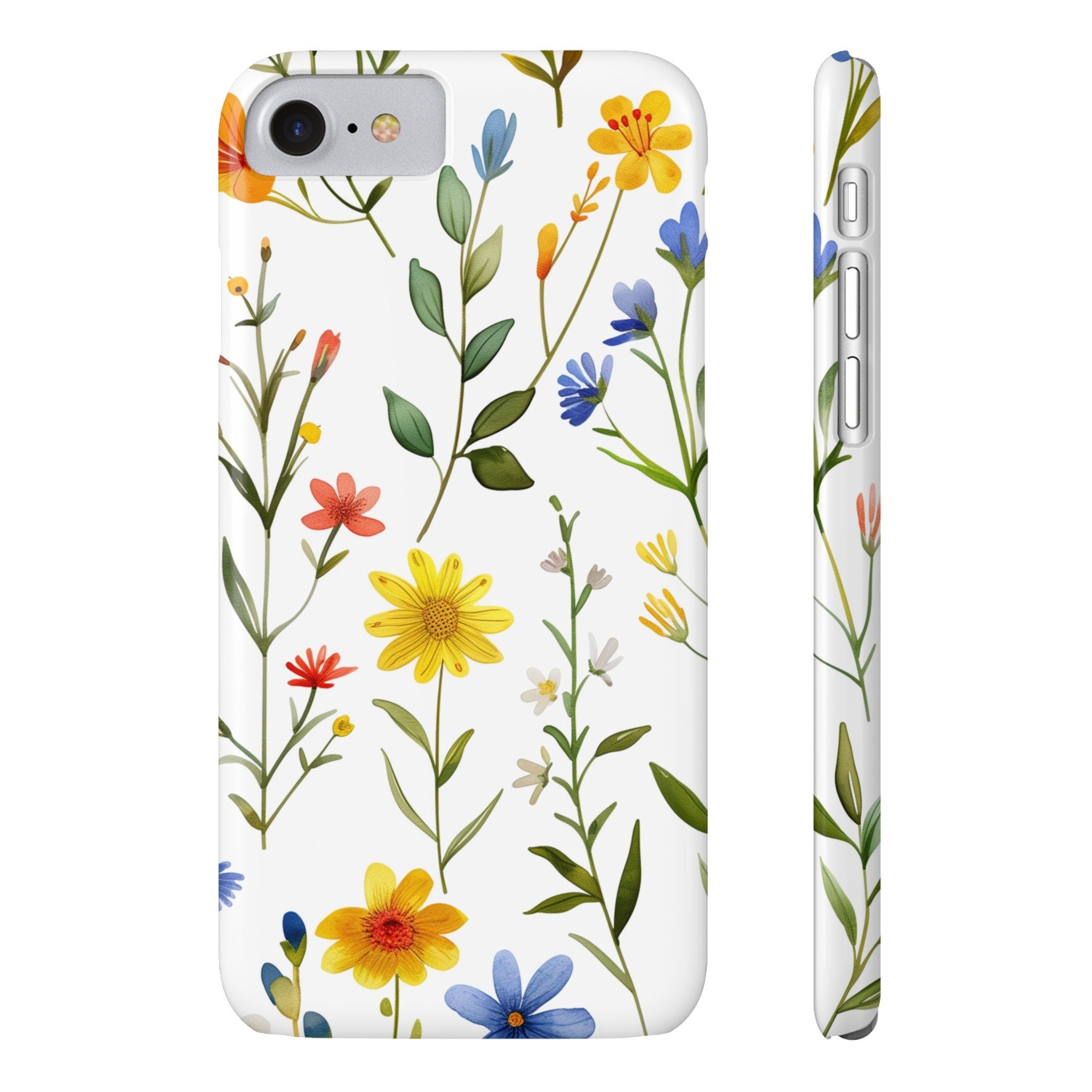 Wildflower Meadow iPhone Case: Colorful Floral Design, Slim Protective Cover