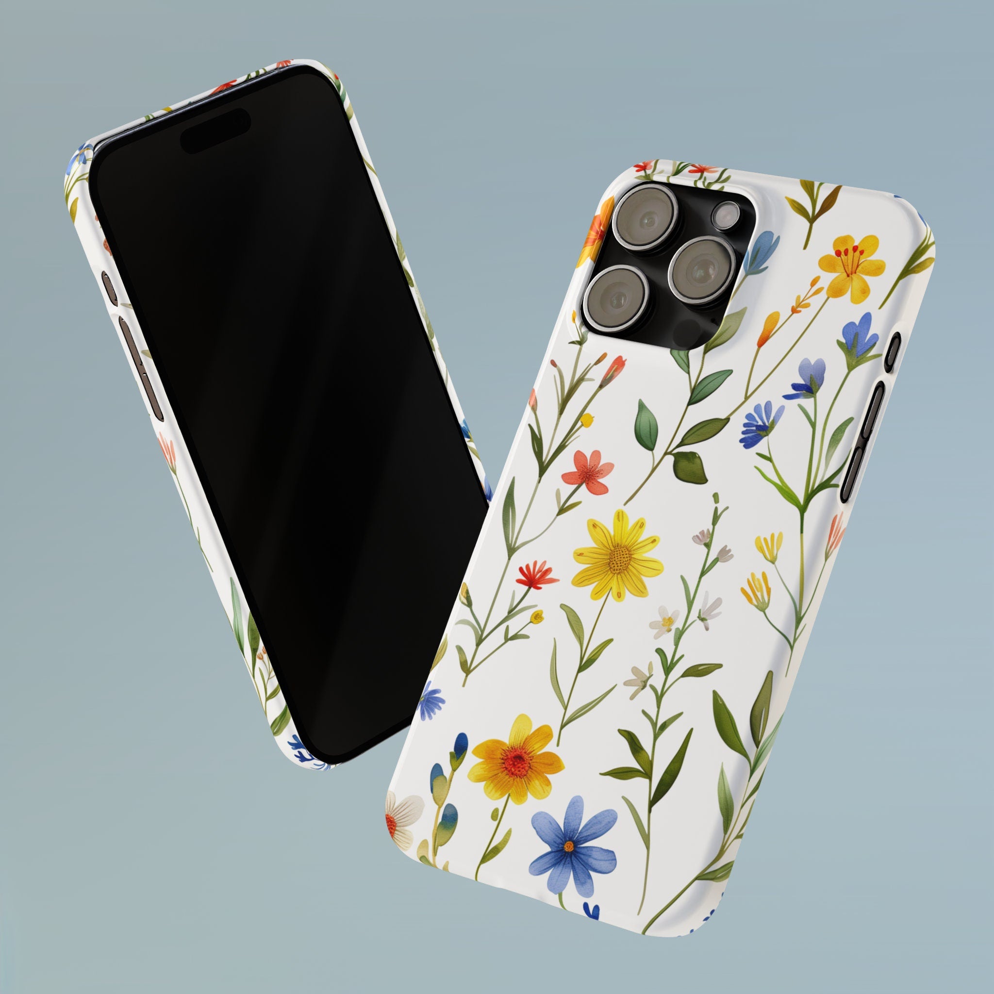 Wildflower Meadow iPhone Case: Colorful Floral Design, Slim Protective Cover