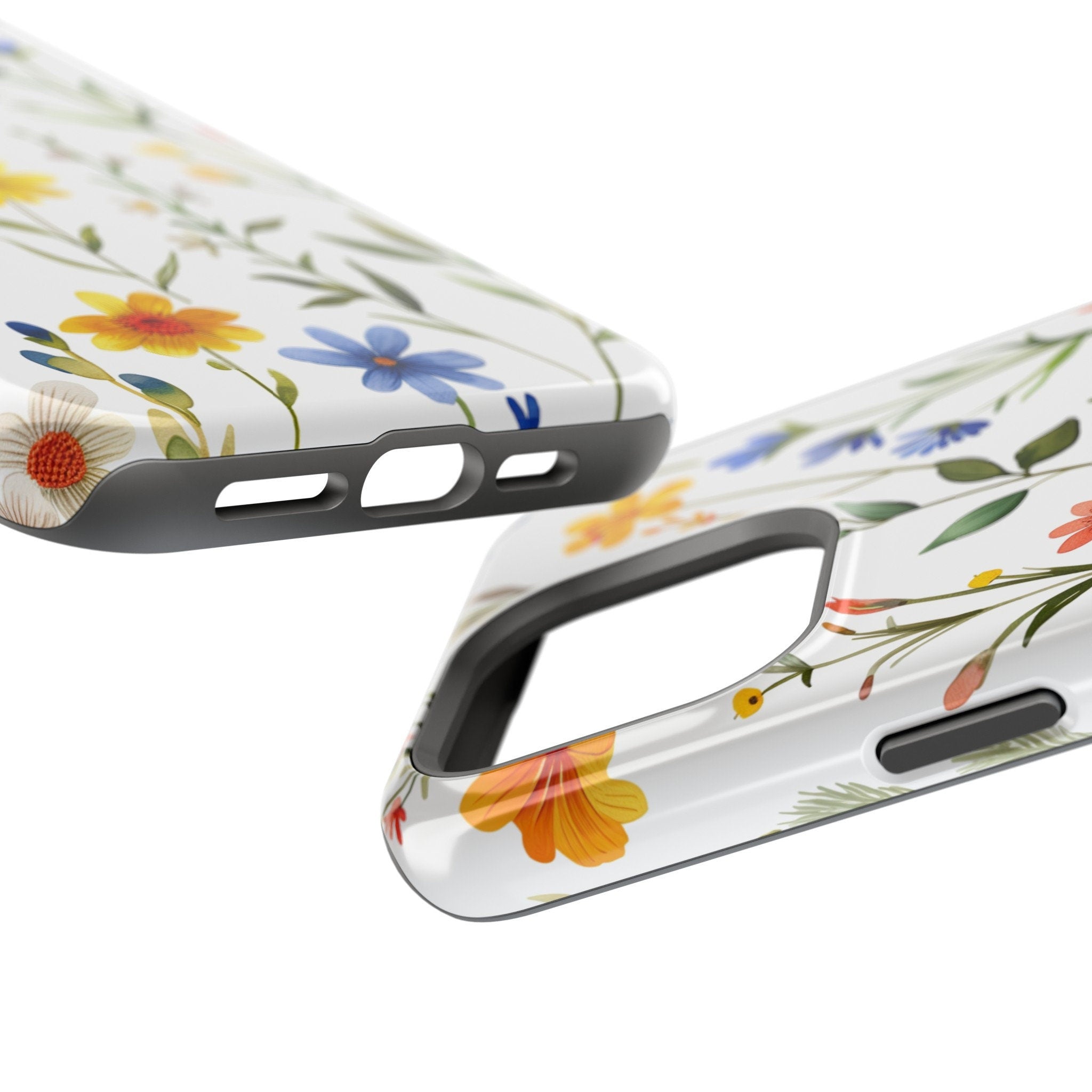 Vibrant Wildflower Meadow MagSafe Case for iPhone 15/14/13 Series - Tough Protection, Colorful Gift