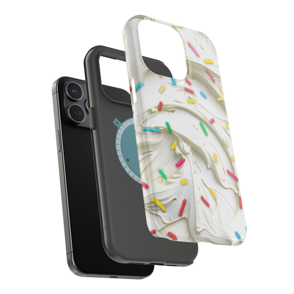 Vanilla Frosting iPhone Magsafe Tough Case Cake Frosting Design for iphone 15,  14 and 13  (Pro, Plus, Pro Max) Pastry Chef Gift for Girl