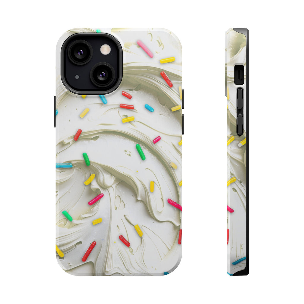Vanilla Frosting iPhone Magsafe Tough Case Cake Frosting Design for iphone 15,  14 and 13  (Pro, Plus, Pro Max) Pastry Chef Gift for Girl