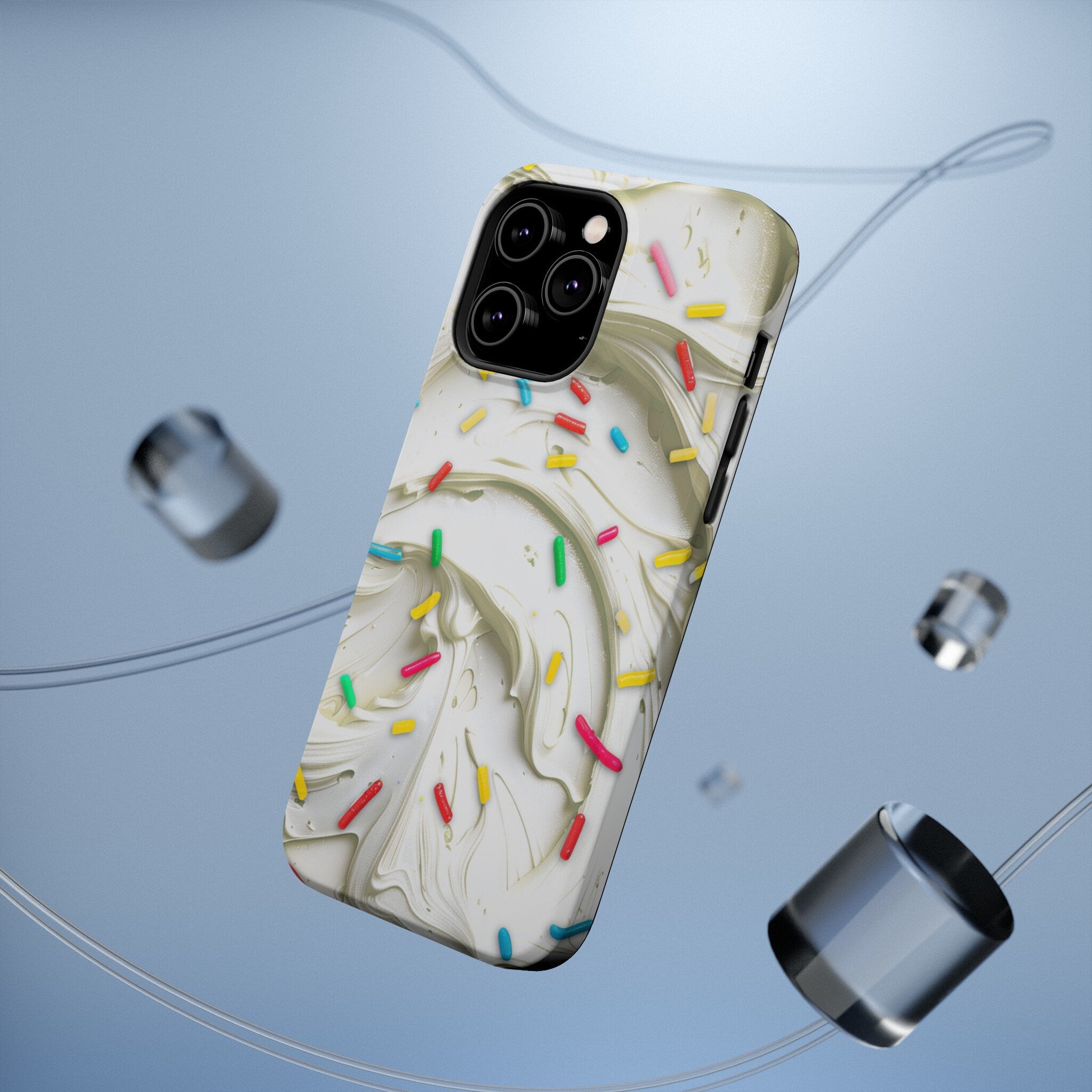 Vanilla Frosting iPhone Magsafe Tough Case Cake Frosting Design for iphone 15,  14 and 13  (Pro, Plus, Pro Max) Pastry Chef Gift for Girl
