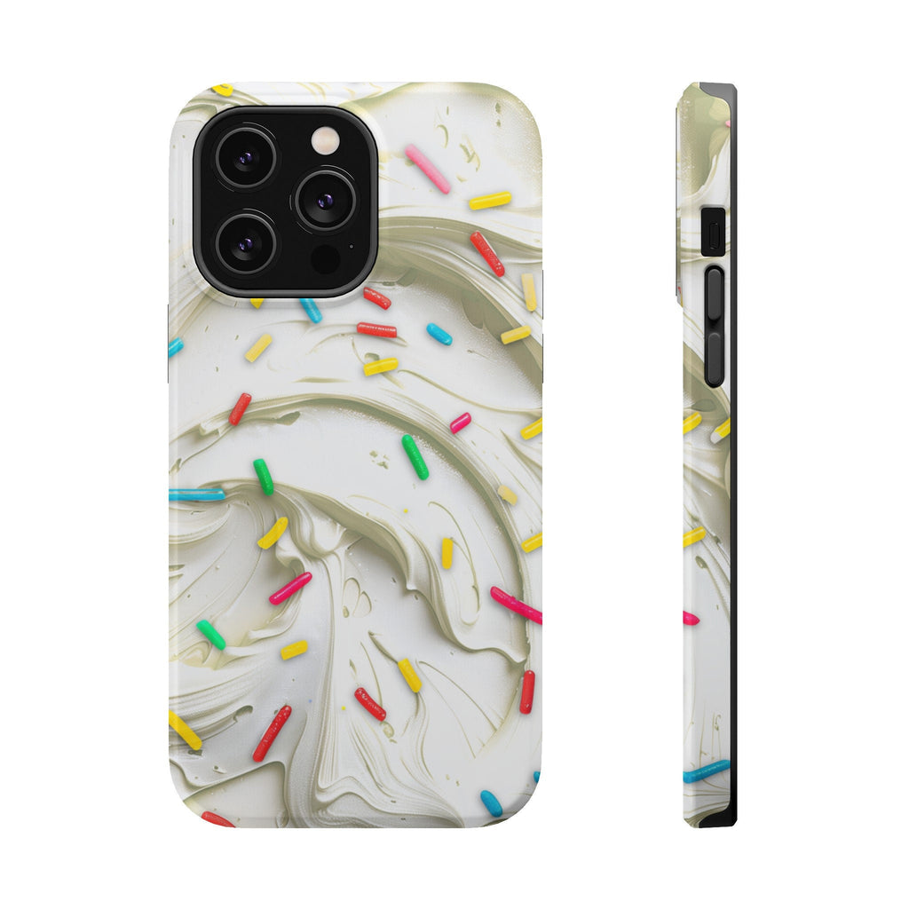Vanilla Frosting iPhone Magsafe Tough Case Cake Frosting Design for iphone 15,  14 and 13  (Pro, Plus, Pro Max) Pastry Chef Gift for Girl