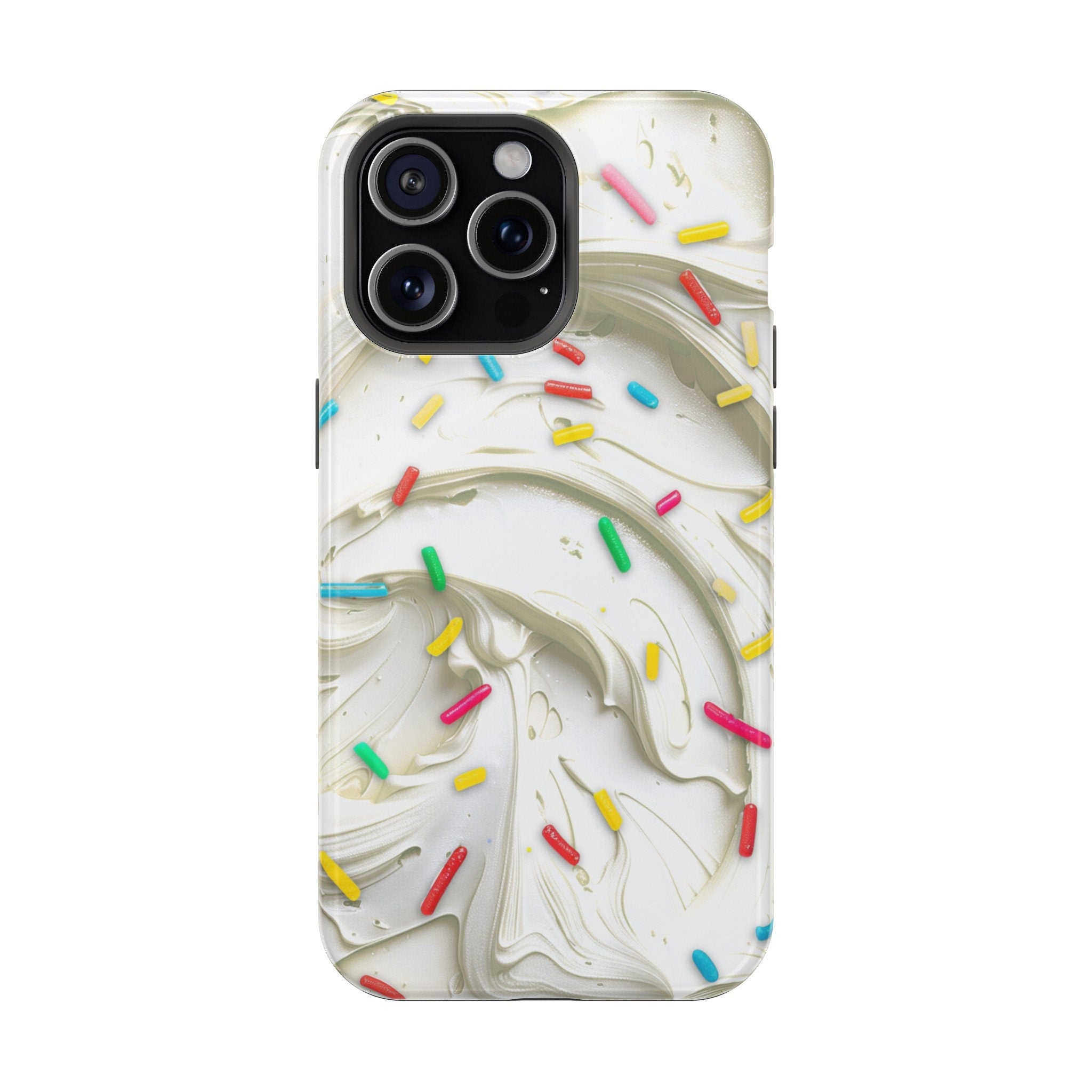Vanilla Frosting iPhone Magsafe Tough Case Cake Frosting Design for iphone 15,  14 and 13  (Pro, Plus, Pro Max) Pastry Chef Gift for Girl
