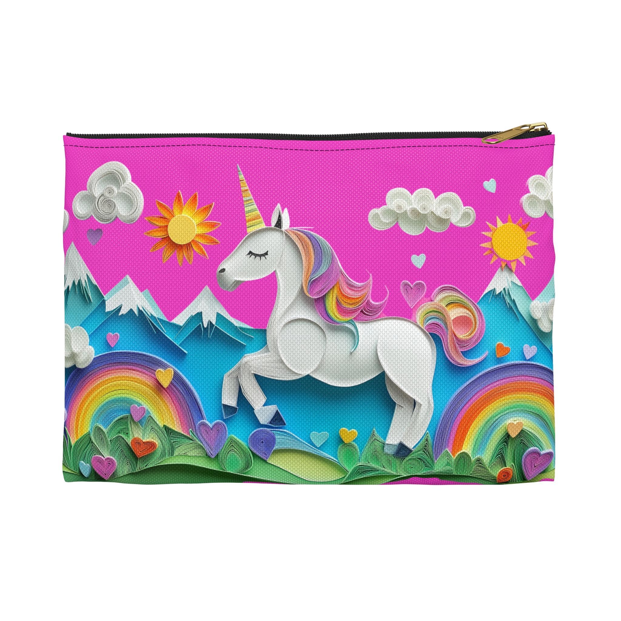 Unicorn Rainbow Pencil Pen Accessory Case | Adorable and Durable Back-to-School