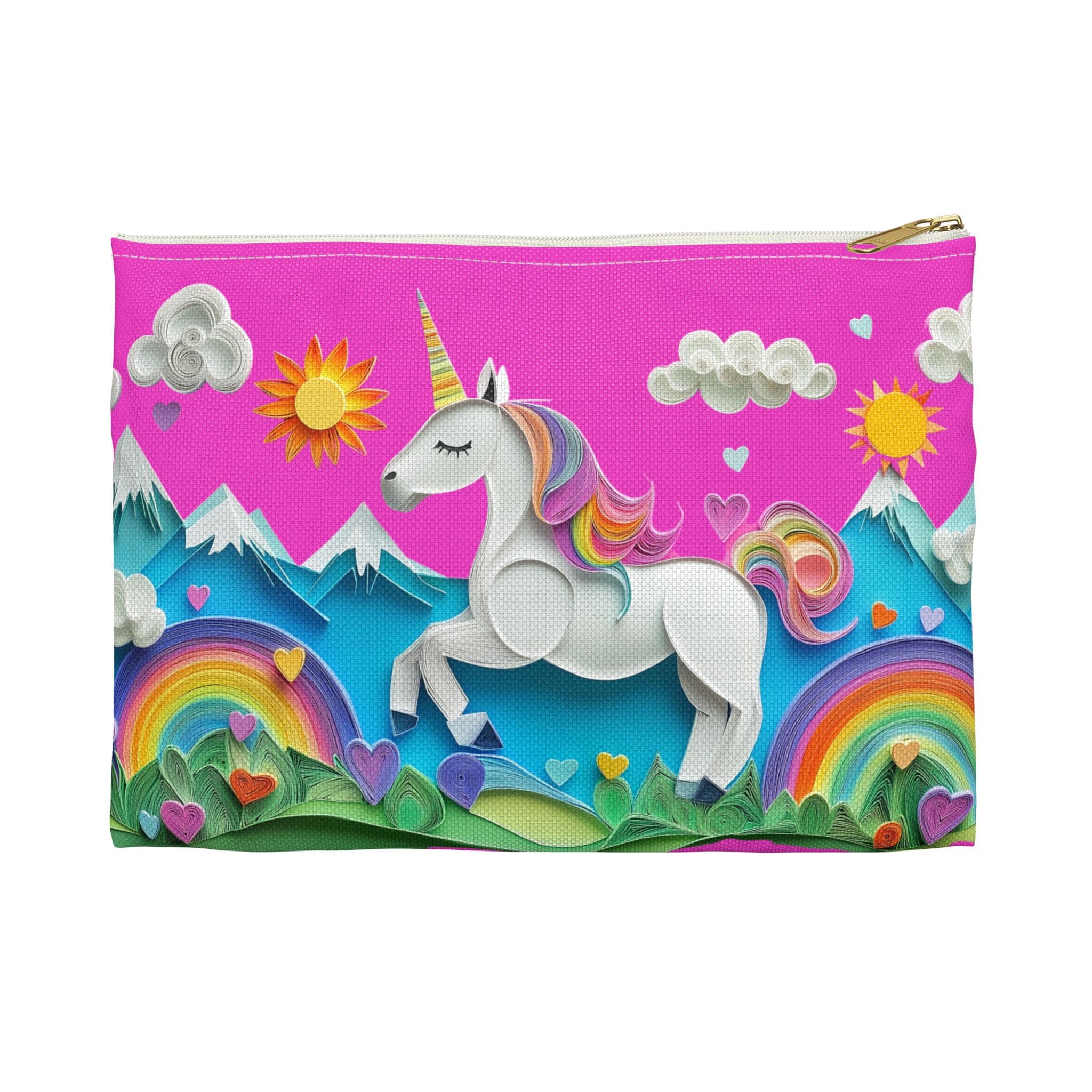 Unicorn Rainbow Pencil Pen Accessory Case | Adorable and Durable Back-to-School