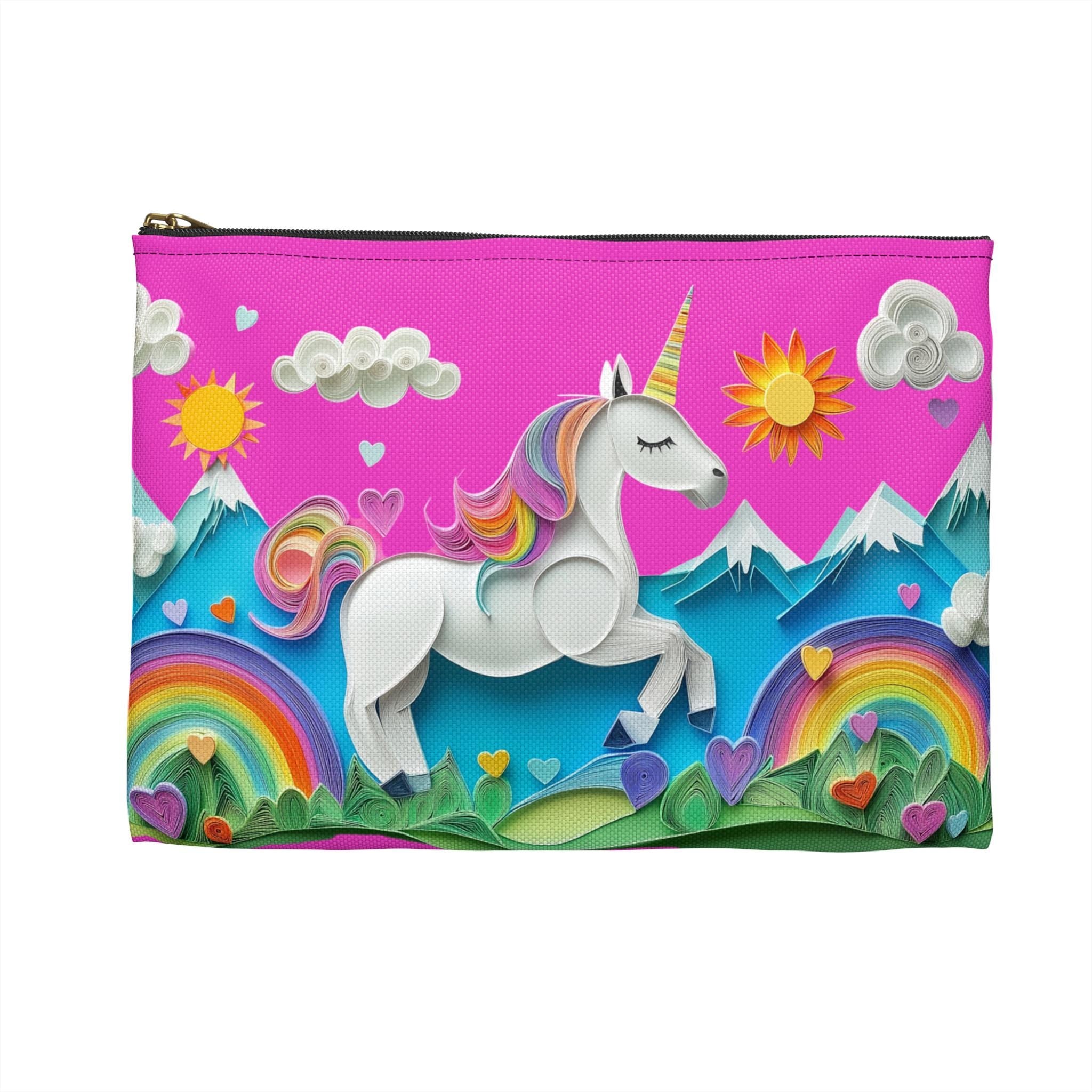 Unicorn Rainbow Pencil Pen Accessory Case | Adorable and Durable Back-to-School