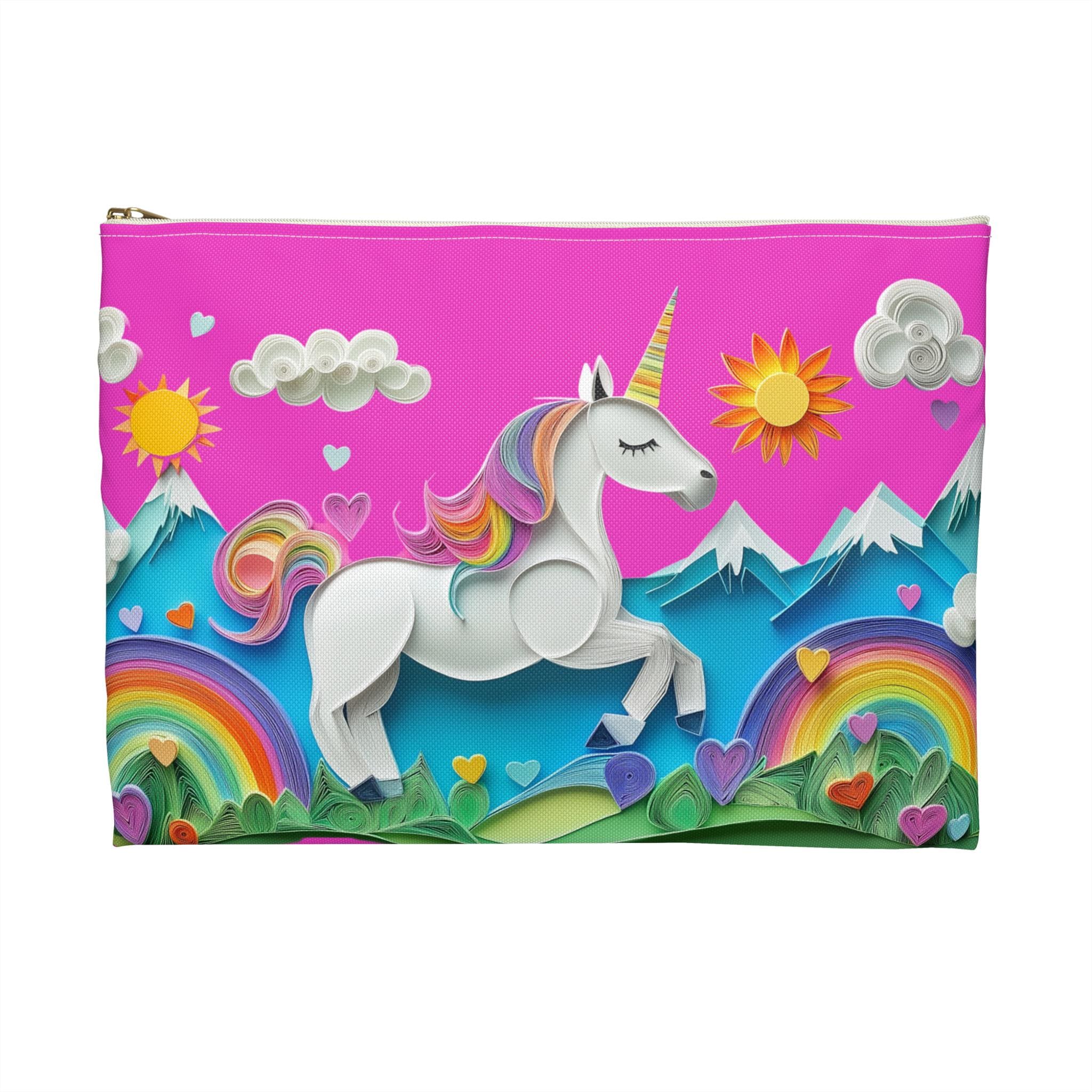 Unicorn Rainbow Pencil Pen Accessory Case | Adorable and Durable Back-to-School