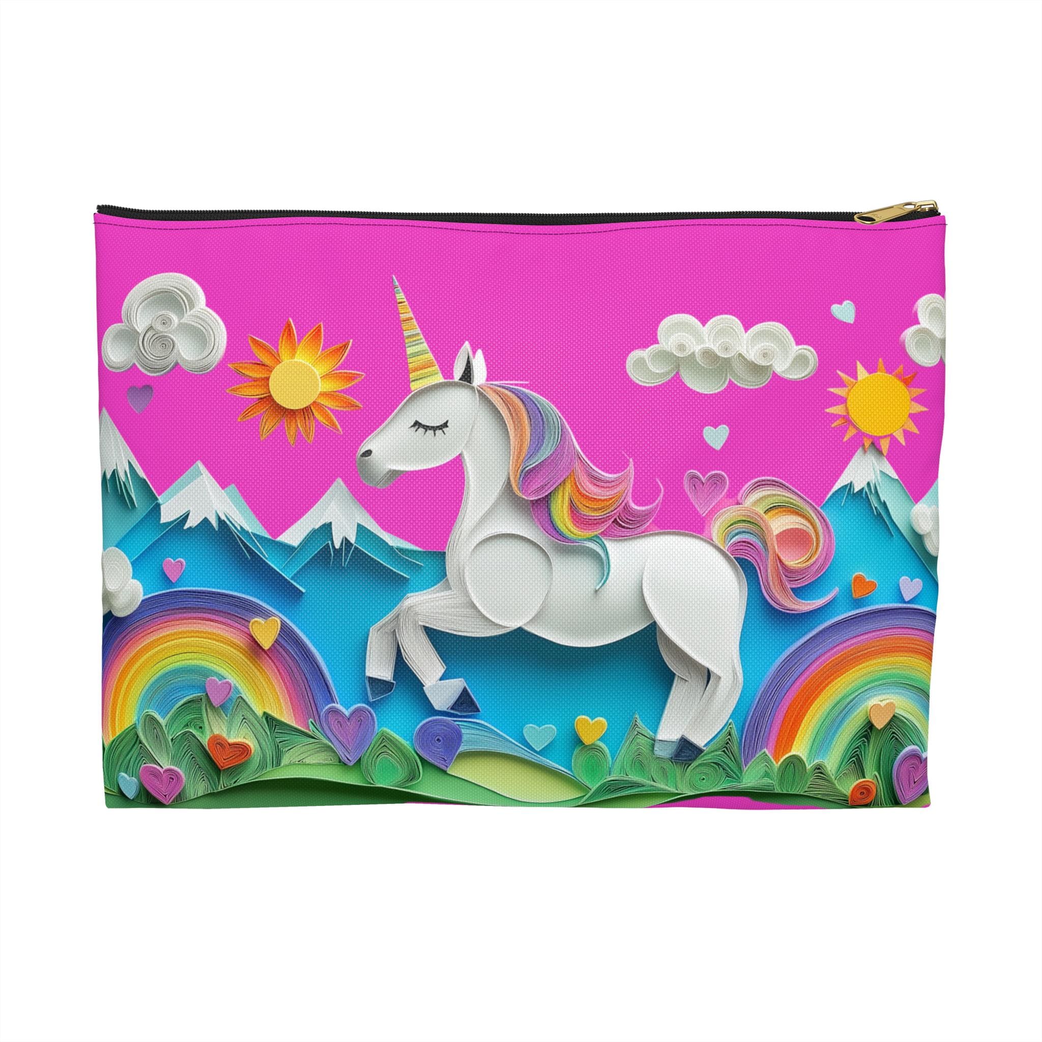 Unicorn Rainbow Pencil Pen Accessory Case | Adorable and Durable Back-to-School