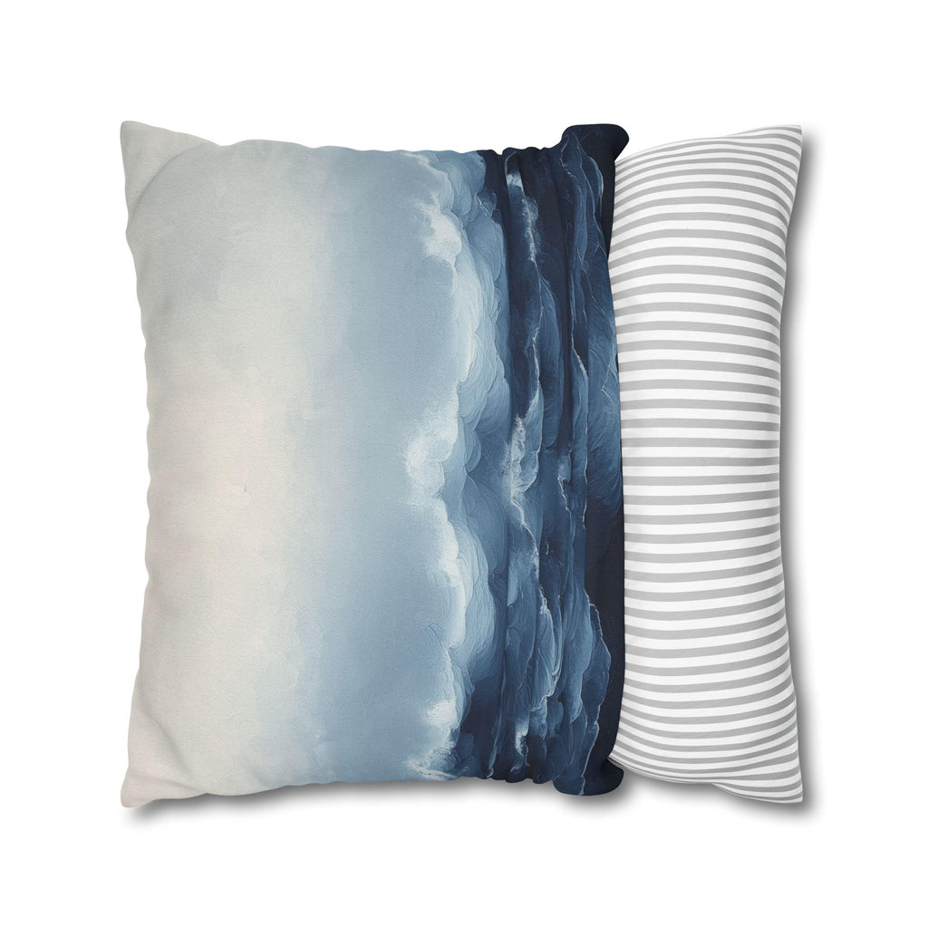 Coastal Storm Pillowcase: Ocean-Inspired Nautical Decor for Beach Houses & Modern Homes