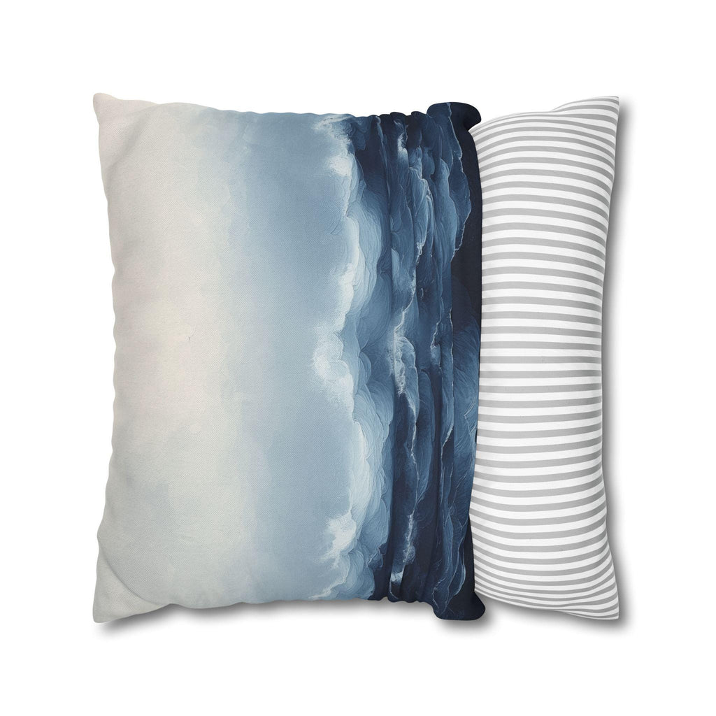Coastal Storm Pillowcase: Ocean-Inspired Nautical Decor for Beach Houses & Modern Homes