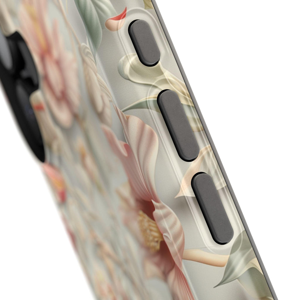 William Morris Inspired Hummingbird Floral Magnetic Tough Case for iPhone 13-16 (Pro,Plus,ProMax)