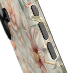 William Morris Inspired Hummingbird Floral Magnetic Tough Case for iPhone 13-16 (Pro,Plus,ProMax)