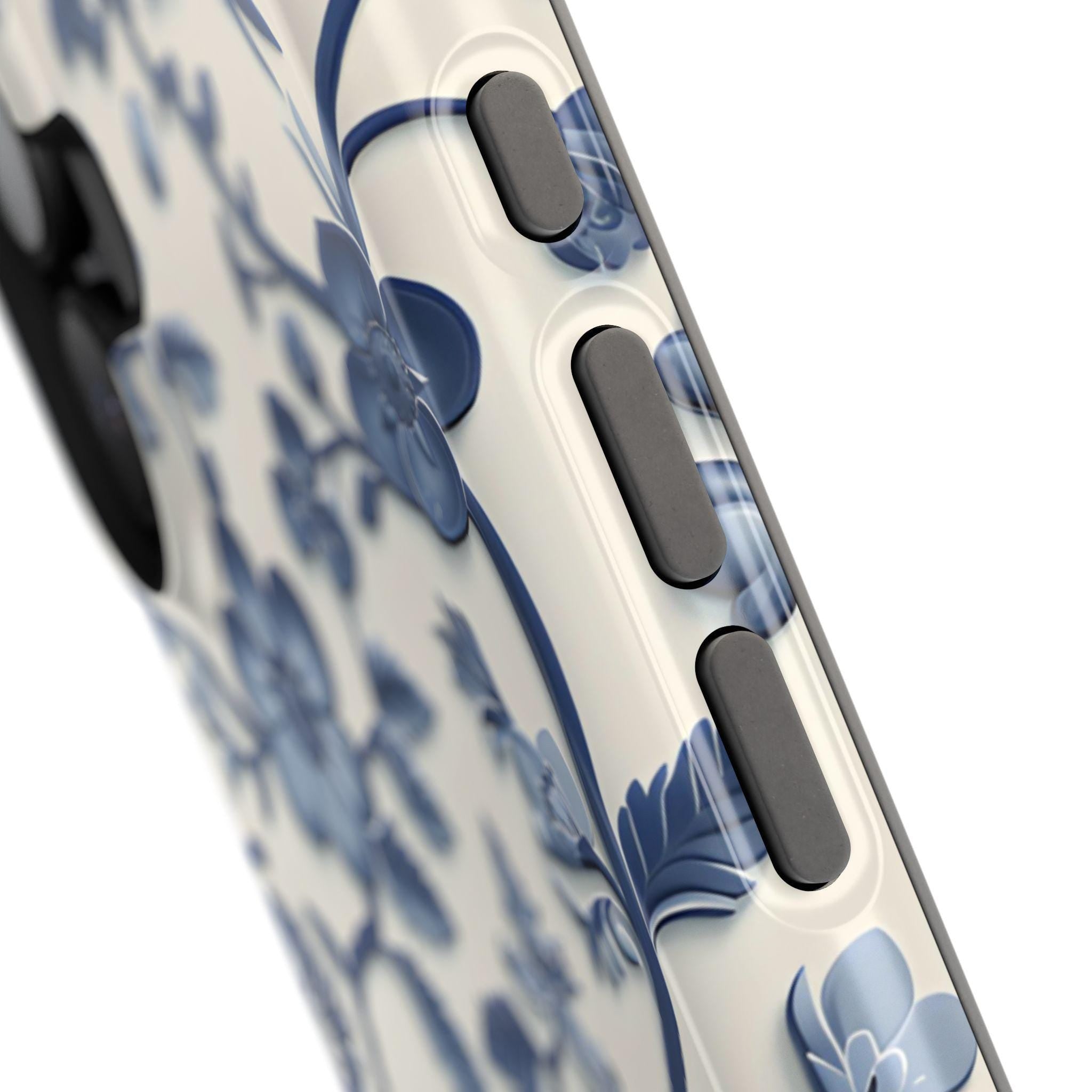 Elegant Chinoiserie MagSafe iPhone Case: Blue & White Porcelain-Inspired Design for Various Models