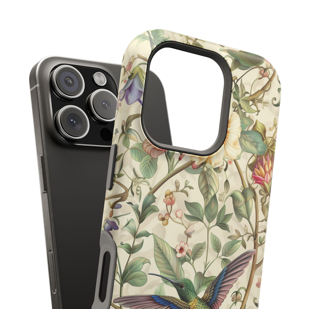 Elegant William Morris Hummingbird MagSafe Case for iPhone 13-16 Series (Pro/Plus/Max)