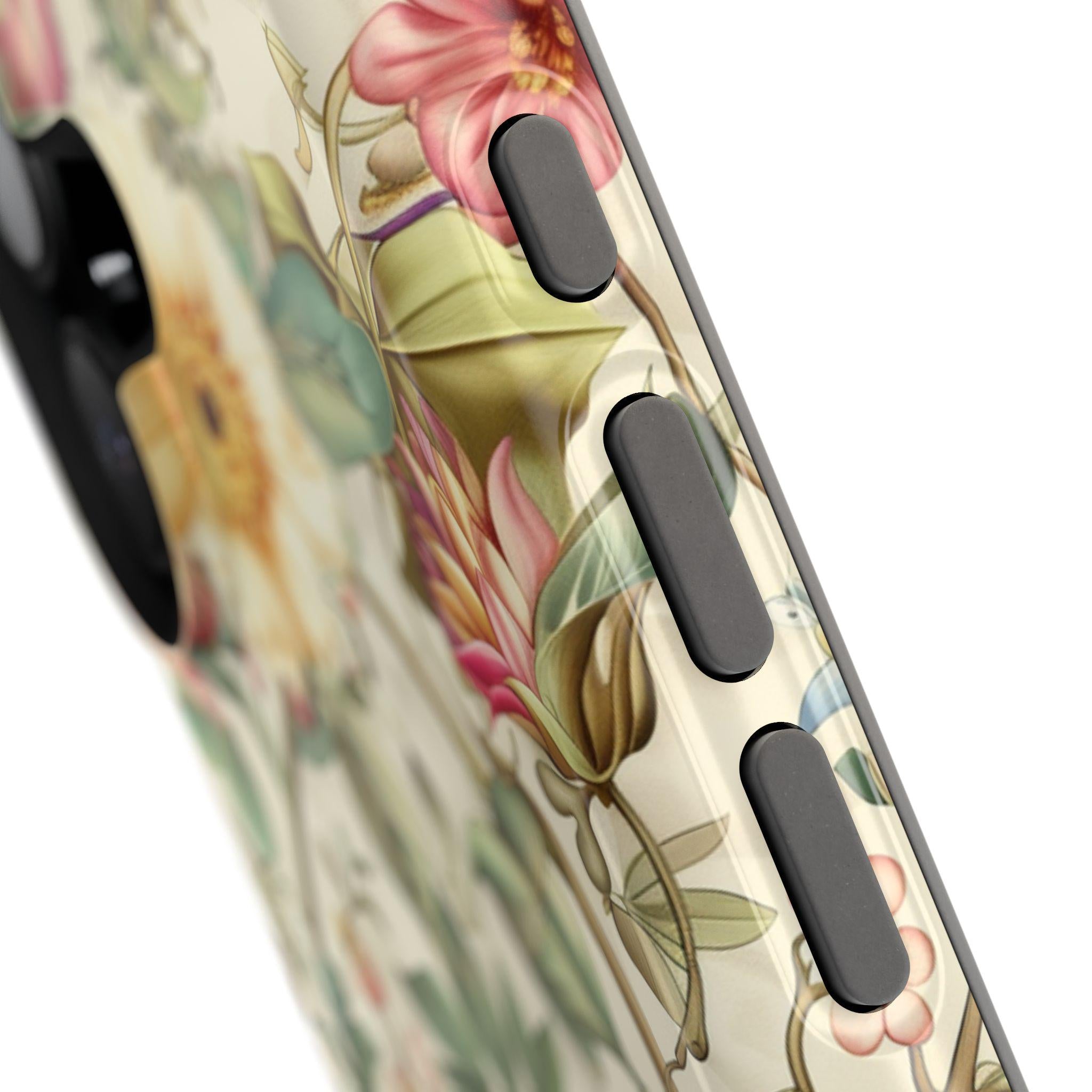Elegant William Morris Hummingbird MagSafe Case for iPhone 13-16 Series (Pro/Plus/Max)