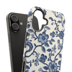 Elegant Chinoiserie MagSafe iPhone Case: Blue & White Porcelain-Inspired Design for Various Models