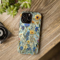 Botanical Meadow MagSafe iPhone Case: Floral Tough Cover with Soft Wildflower Design