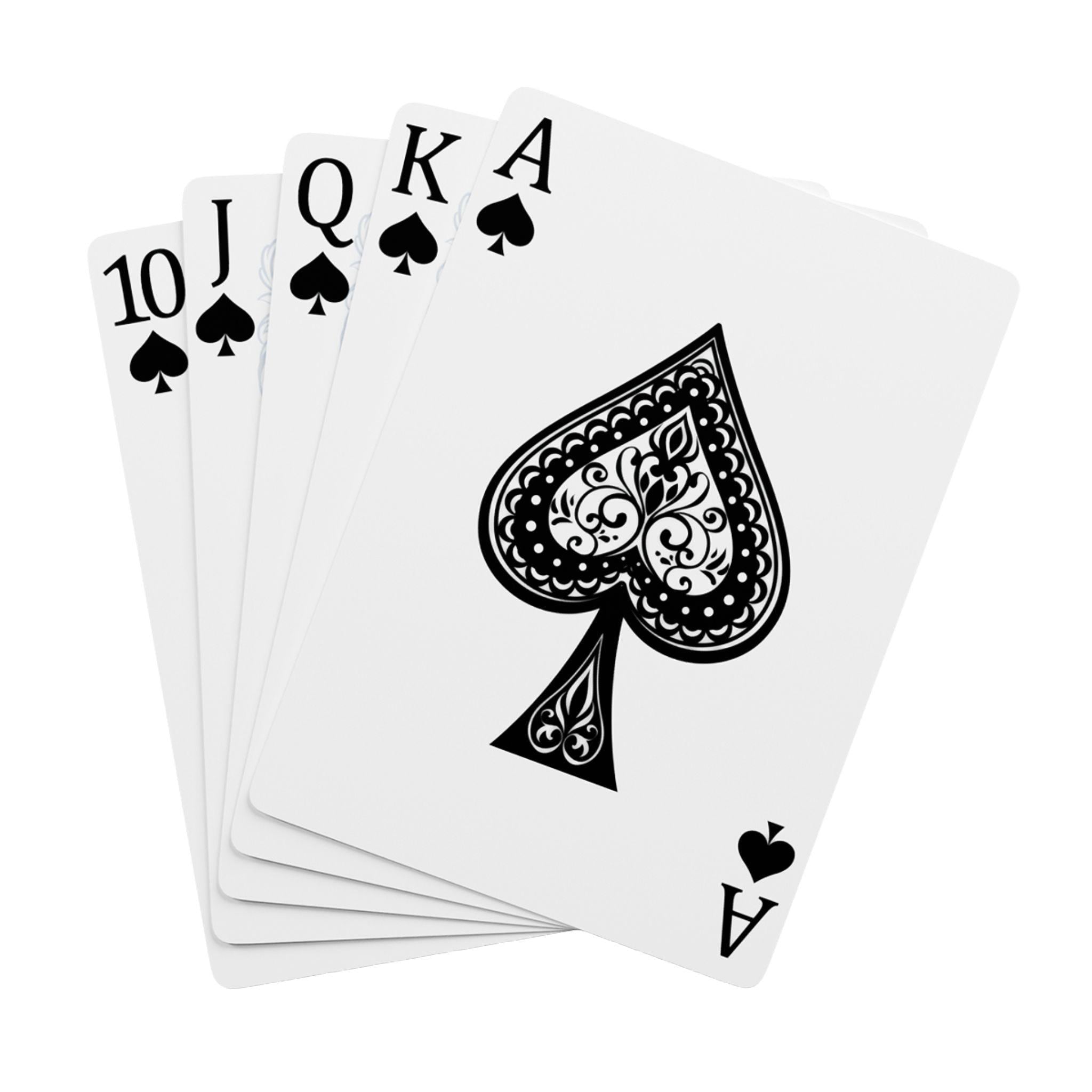 Personalized Gold & Black Playing Cards: Custom Deck for Dad, Grandpa, Game Night Gifts