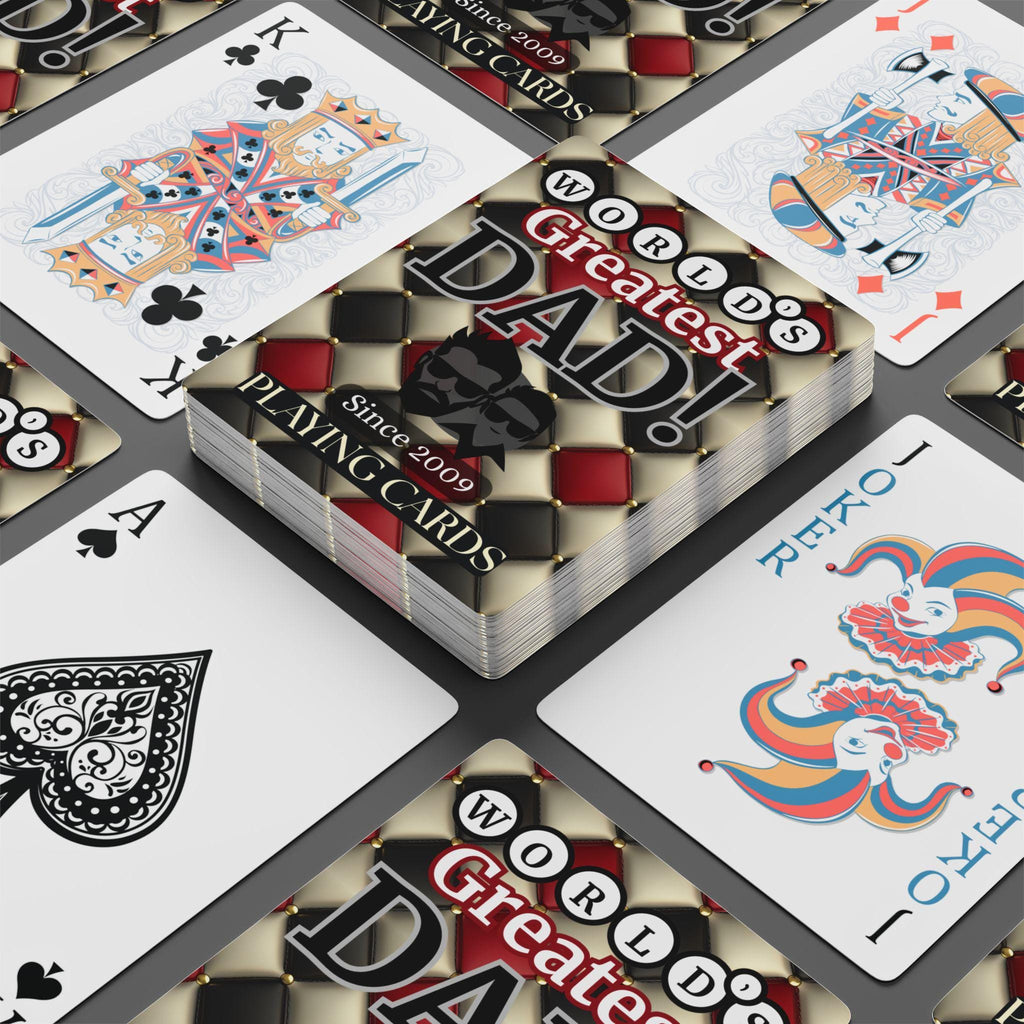 Personalized Dad Playing Cards: Custom Poker Gift, Father's Day