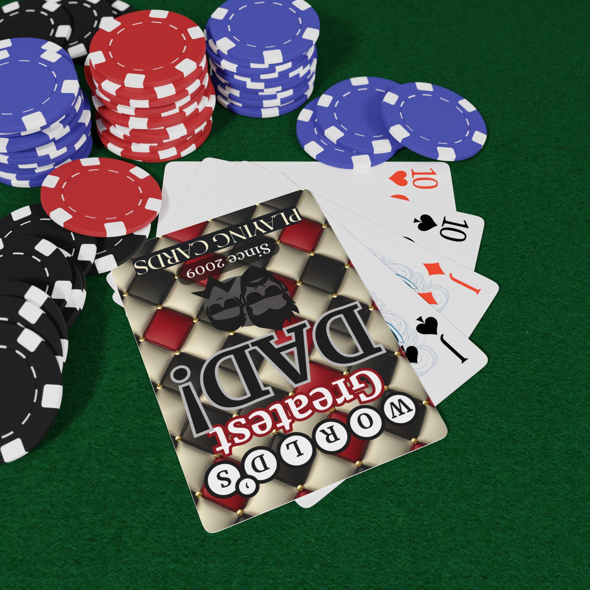 Personalized Dad Playing Cards: Custom Poker Gift, Father's Day